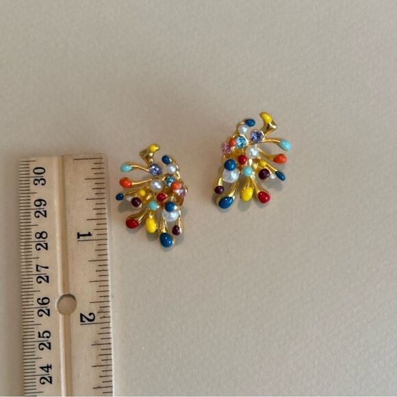 Vintage boho earrings N1020 - Picture 4 of 5